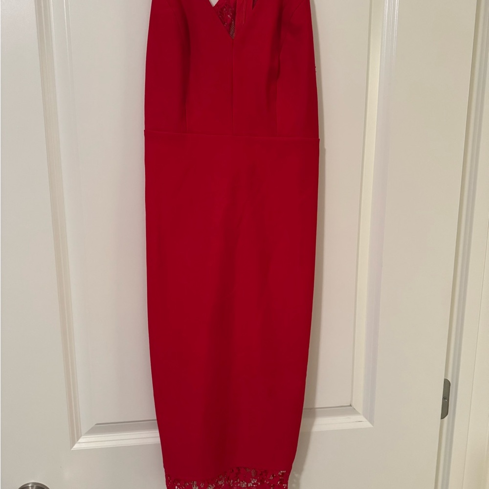 Elegant Red Sleeveless Dress
